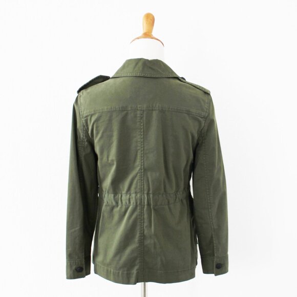 NEW Banana Republic Olive Green Twill Army Military Cargo Utility Jacket, XXSP - Picture 7 of 14